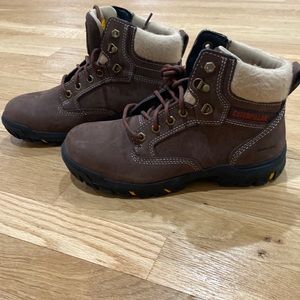 Cat work boots women size 7 1/2 steel toe comfy new
